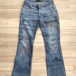 Just Cavalli Asian Print Jeans